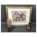 Egyptian Papyrus Framed Print & Arab Vase + More