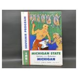 Vtg 1962 Michigan State Spartans Vs Michigan Pro..