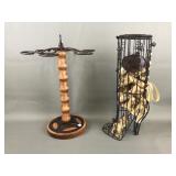 Tabletop Wine Glass Rack + Boot Cork Wire Decor