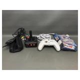 Wired Xbox Controller & Atari 2600 Jakks Controllr