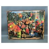 Vintage Disney Resin Covered Wooden Clock