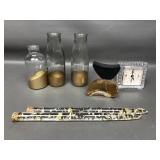 Vtg Mid-century Lucite Acrylic Taper Candles& More