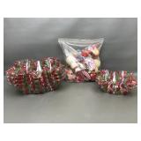 Vintage Flocked Christmas Ornaments & More!