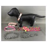 Preowned Various Sizes Dog Collars & Leashes
