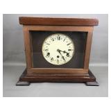 Vintage Wooden Art Deco Style Mantel Clock