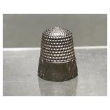 Sterling Silver Antique Thimble Engraved Grace