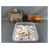 Sault Ste. Marie Michigan Wooden Box & Sea Shells
