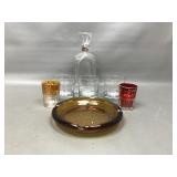 Mcm Glass Ashtray, Decanter & More!