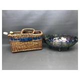 Carnival Glass Bowl, Shoe Stretchers & More
