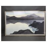 Modernist landscape print, William b. Cane