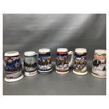 Vintage Budweiser Beer Steins