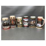 Vintage Budweiser Beer Steins
