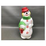 Vtg 1968 Empire Plastic 13in Snowman Blowmold