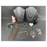 Vintage Costume Jewelry & Boudior Items