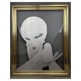 Art Deco Revival Mirrored Flapper Art Piece