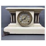 Vintage Seth Thomas Mantel Clock Lion Head Details