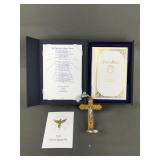 Vtg Memorial Holy Bible Dove Of Peace Catholic &