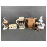 Vtg Porcelain Figurine Boy Painter By Erphila &