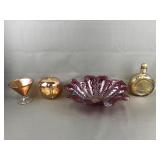 Jeanette Glass Marigold Carnival Glass Apple&more