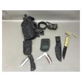 Black Tactical Dop Leg Pistol Holster, Knifes..