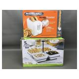 5 Piece Condiment Set & Proctor Silex Toaster