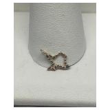14k Gold Texas Pendant