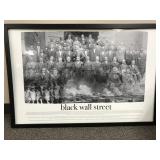 Framed photograph historic black Wall Street
