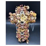Mexican Ceramic Day Cross, Likely From Metepec