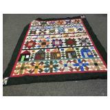 Colorful Handmade Scrap Quilt