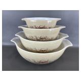 Vintage Pyrex Cinderella Nesting Mixing Bowls