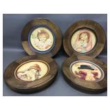 1978-81 Anri Mother's Day Plates In Wood