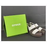 New Croc's Brooklyn Low Wedge Size 10 In Oyster