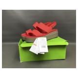 New Crocs Brooklyn Low Wedge Flame Sz 10