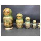 Hand-painted Matryoshka Russian Dolls