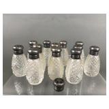 Sterling Silver Lidded Salt & Pepper Shakers