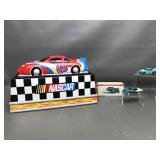 Ceramic Nascar Cookie Jar & Vtg Cars