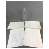 Classic Galileo Thermometer, Space Program Cutouts