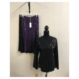 Speigel Sequin Medium Skirts & Cardigan