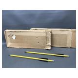 Vintage Wood & Metal Target Arrows - 3 Boxes