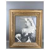 Vintage Framed Portrait Queen Victoria