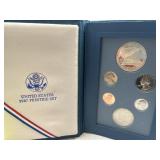 1987 US Prestige Set w 90% Silver Dollar