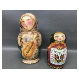 Hand-painted Russian Matryoshka Nesting Dolls