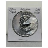 1oz .9999 Fine Silver Canadian Coin