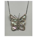 Sterling Silver Chain & Butterfly Necklace