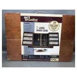 Art Studio Battat 170pc Wooden Carrying Case