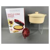 Bella Cucina Waffle Cone Maker & Melamine