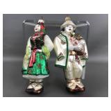 Hand-painted Polish Goral Man & Woman Ornaments