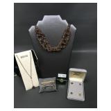 Kenneth Cole Reaction Necklace, Horse Cufflinks