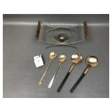 Mid-century Modern Chafing Dish & Serving Utensils