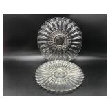 Heisey Crystolite & Indiana Glass Serving Platters